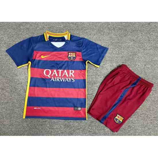 Youth Retro Soccer Jerseys FC Barcelona 15 16